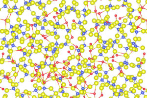 illustration of structural properties of glass