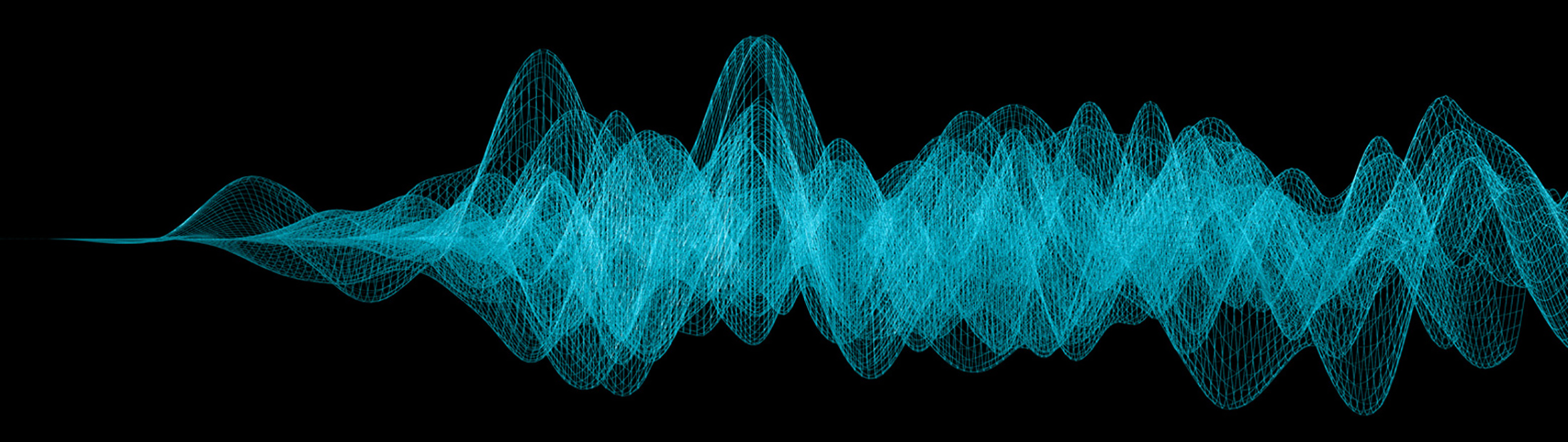 an illustration of sound wave on black background