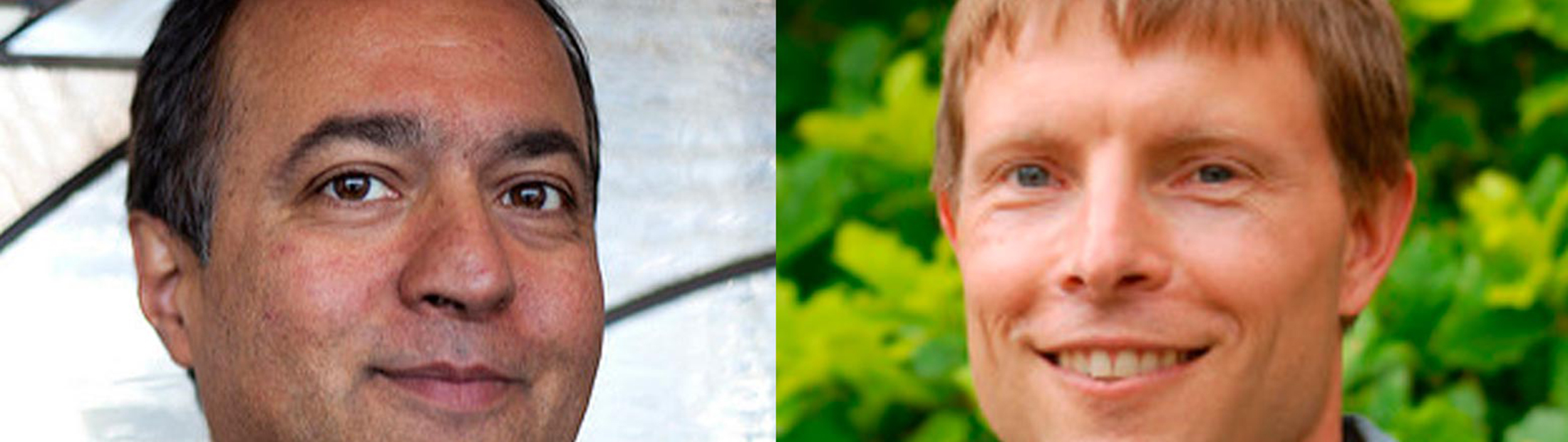 Side-by-side photos of Professors H. V. Jagadish and Christopher Poulsen