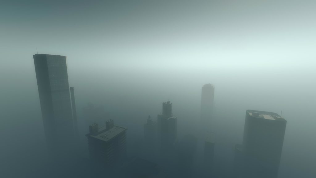 Smog over a city