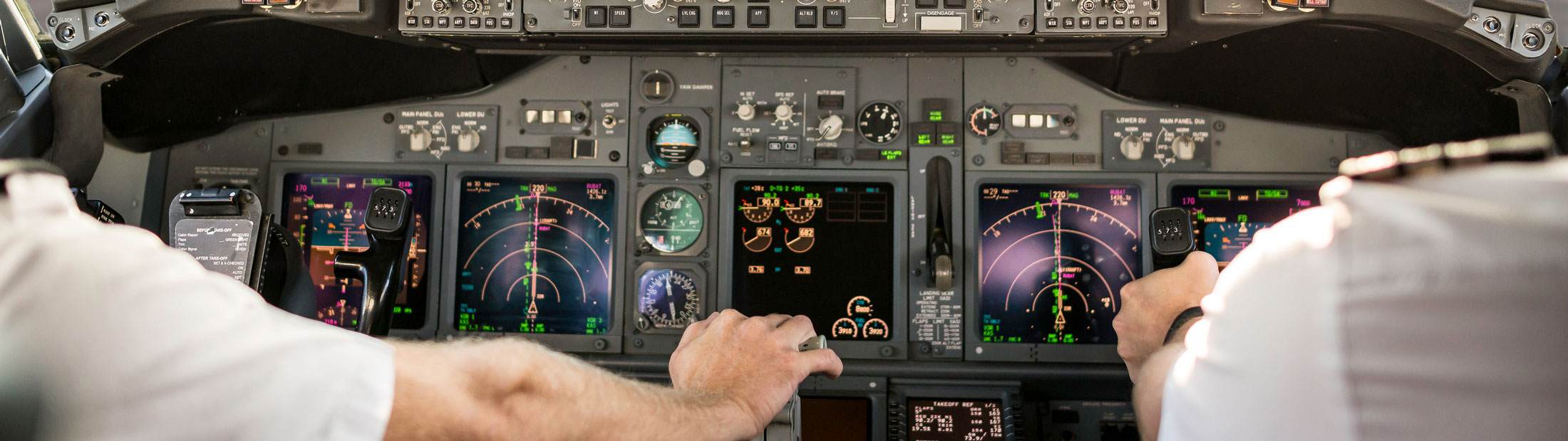 view of a pilot's dashboard