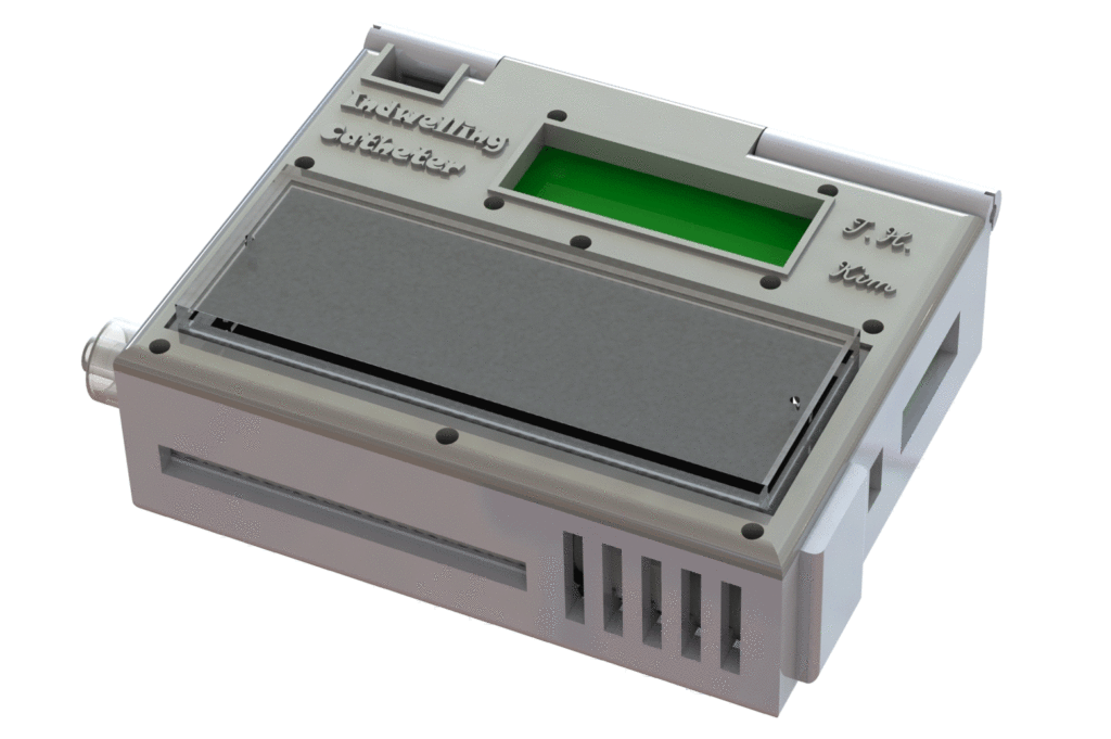 A device in the shape of a gray box.