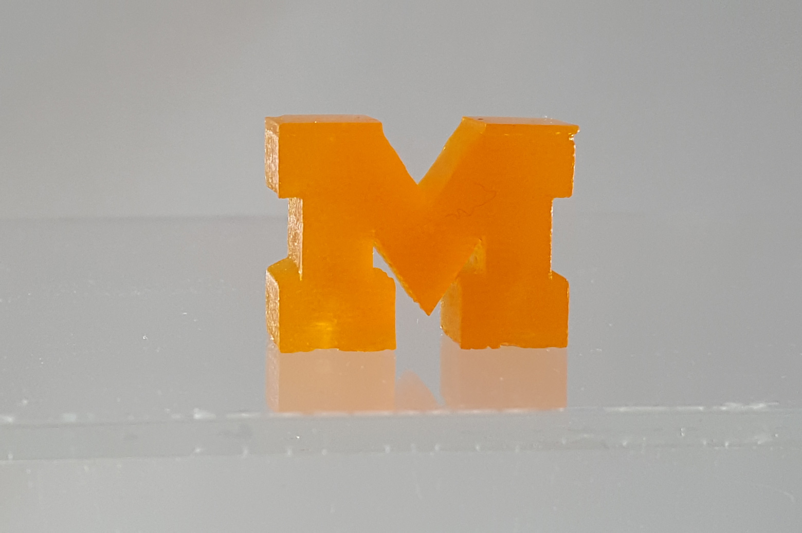 A resin sample created by the new 3D printer