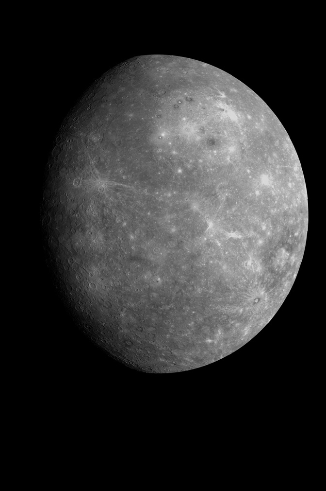 Image of Mercury taken from NASA’s MESSENGER spacecraft