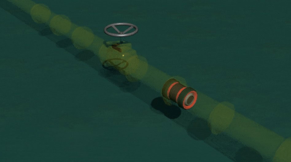 The line 5 pipeline rendering