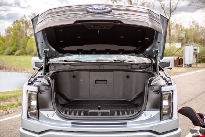 The front truck on the electric F150