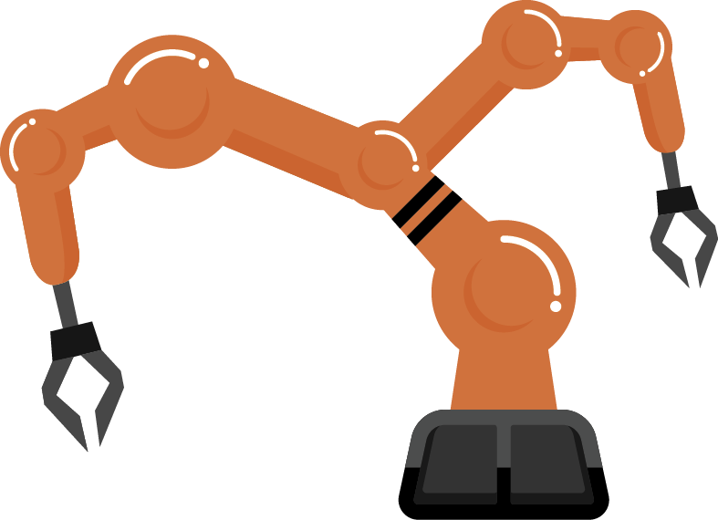 A artistic rendering of a robotic arm