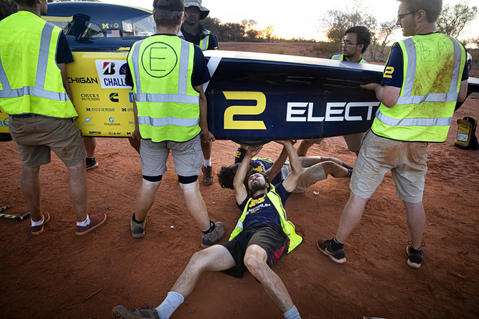 Students working on Electrum on day 3.