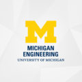 michigan engineering logo on a white and gray prism background