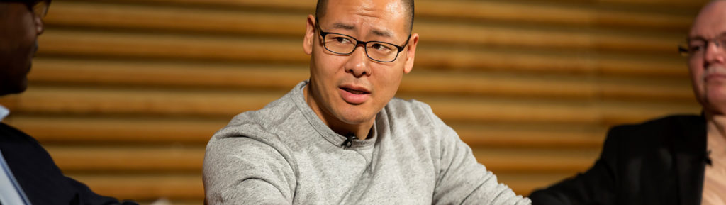 Image of Dug Song speaking while sitting down