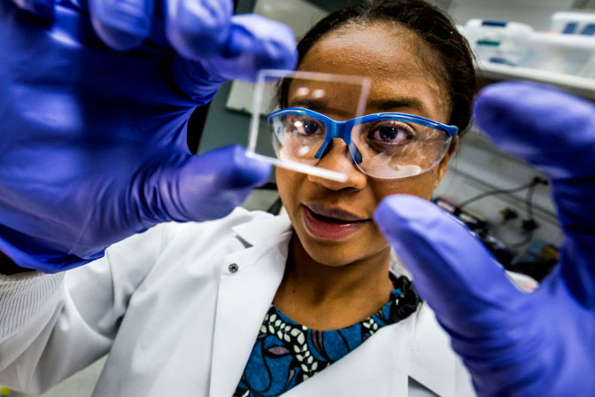 rhonda jack in the lab