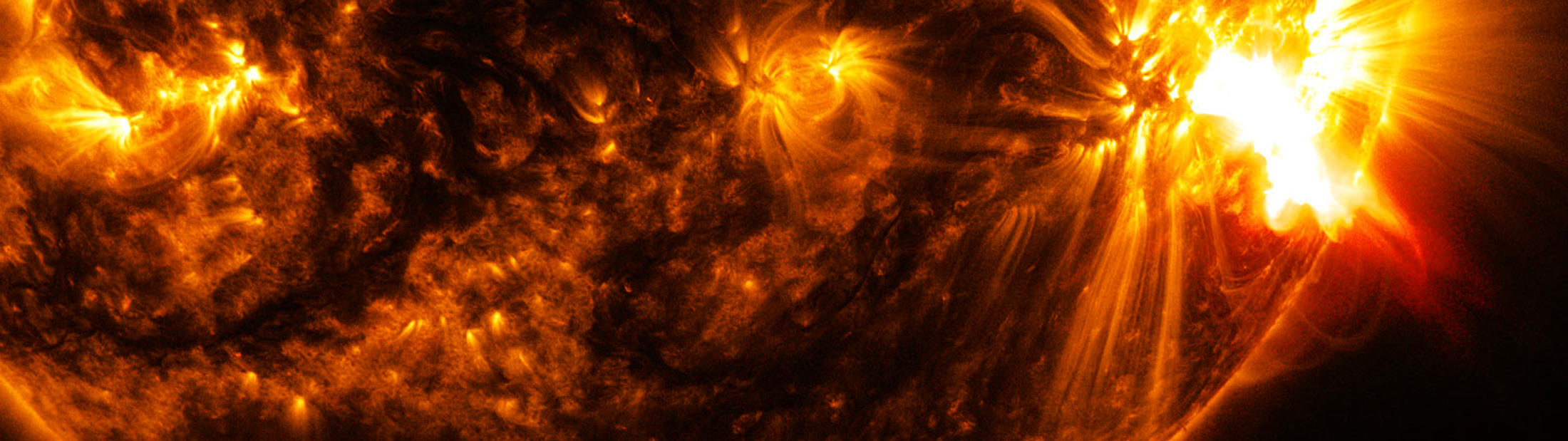 A photo of a solar flare