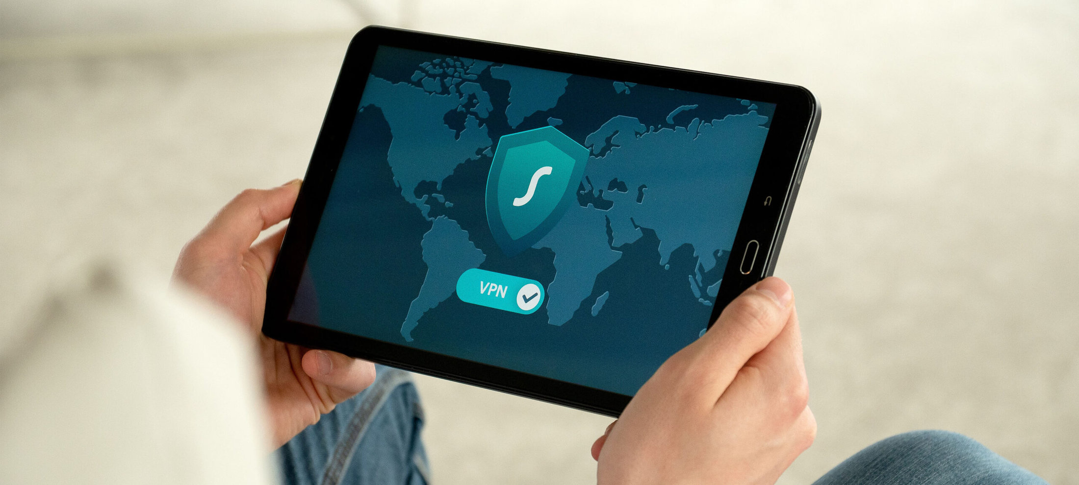 VPN user on a tablet