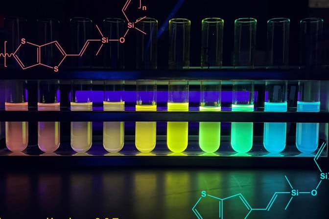 A rule-breaking, colorful silicone that could conduct electricity