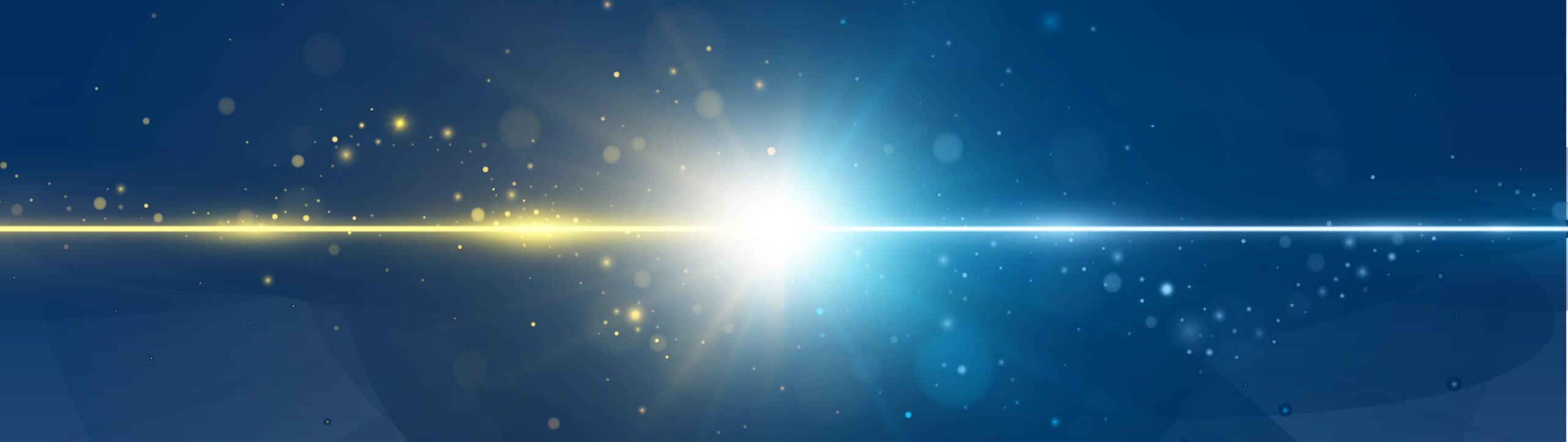 Beam of light surrounded by sunspots