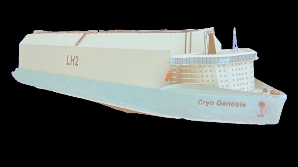 a rendering of a cryo gensis ship