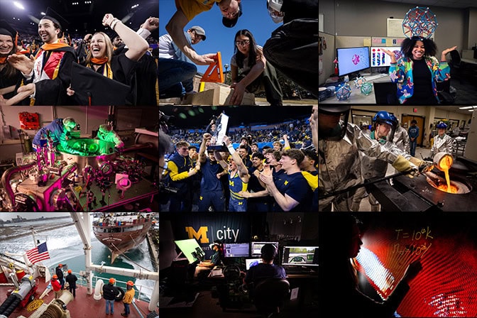 Photo montage with a grid of nine images from 2025